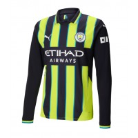 Maglia Calcio Manchester City Seconda Divisa 2024-25 Manica Lunga